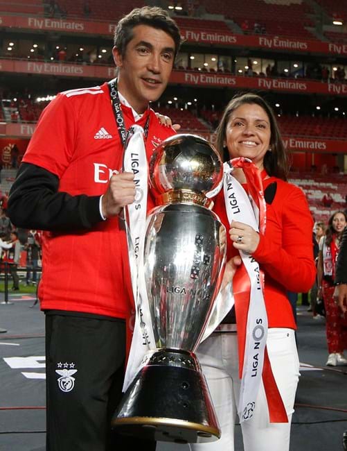Bruno Lage and Maria Campos