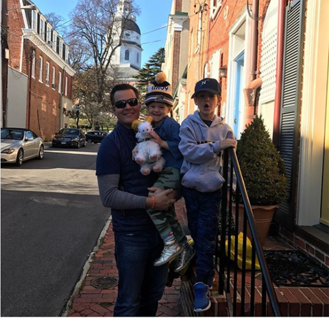 Matt Eby and his children