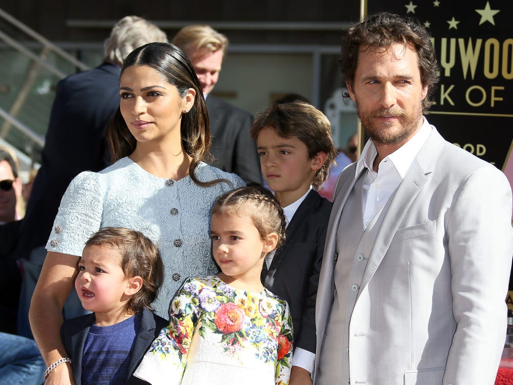 Matthew McConaughey and his family