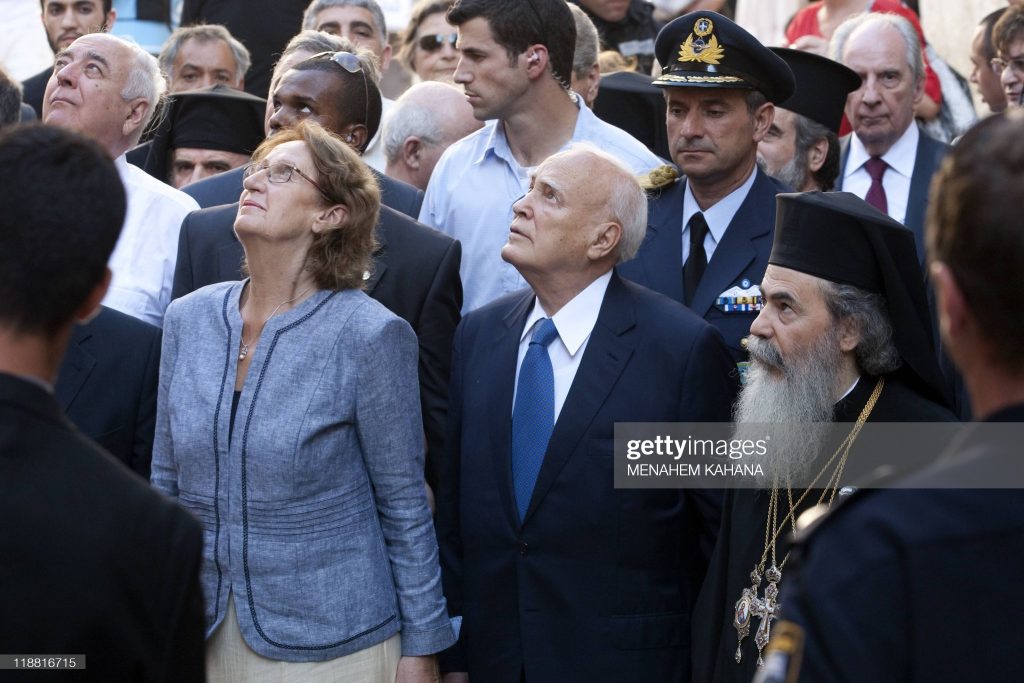 Karolos Papoulias and May Panou