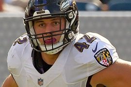 What NFL team has a 300 pound fullback?