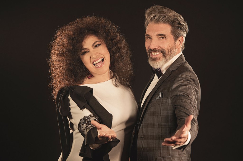 Diego Verdaguer and Amanda Miguel