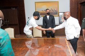 PHOTOS: Chance The Rapper Meets President Of Ghana, Akufo-Addo