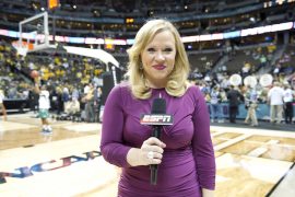 Did Holly Rowe ever play basketball?  Where did Holly Rowe go to college?