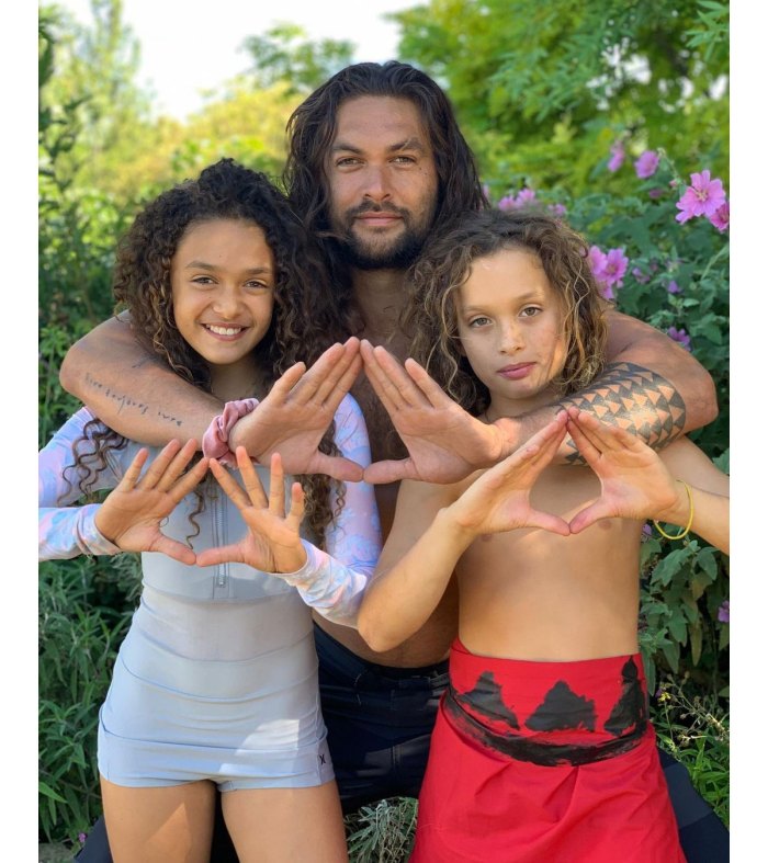 Jason Momoa and his children