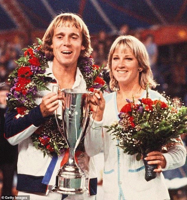 John Lloyd and Chris Evert