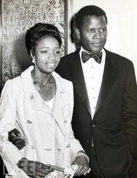 Juanita Hardy and Sidney Poitier