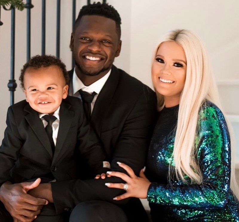 Julius Randle, Kendra Shaw, and Kyden Randle