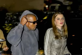 Kanye West And Julia Fox Captured Kissing