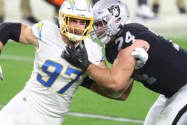 Kolton Miller Contract, Salary, College, Height, Weight, Age, Family, Penalties, PFF, Draft, Madden Rating