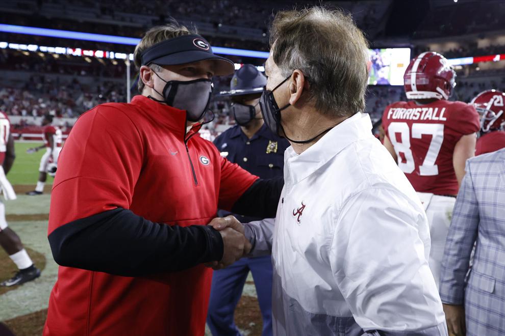 Nick Saban and Kirby Smart