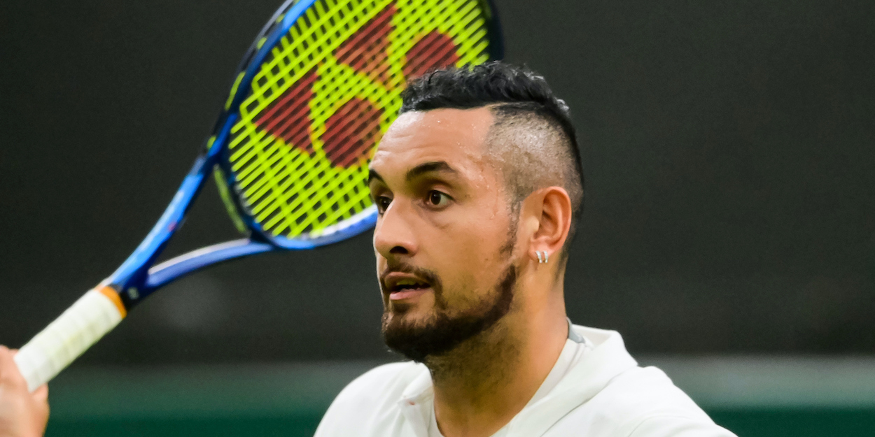 Nick Kyrgios and his racket