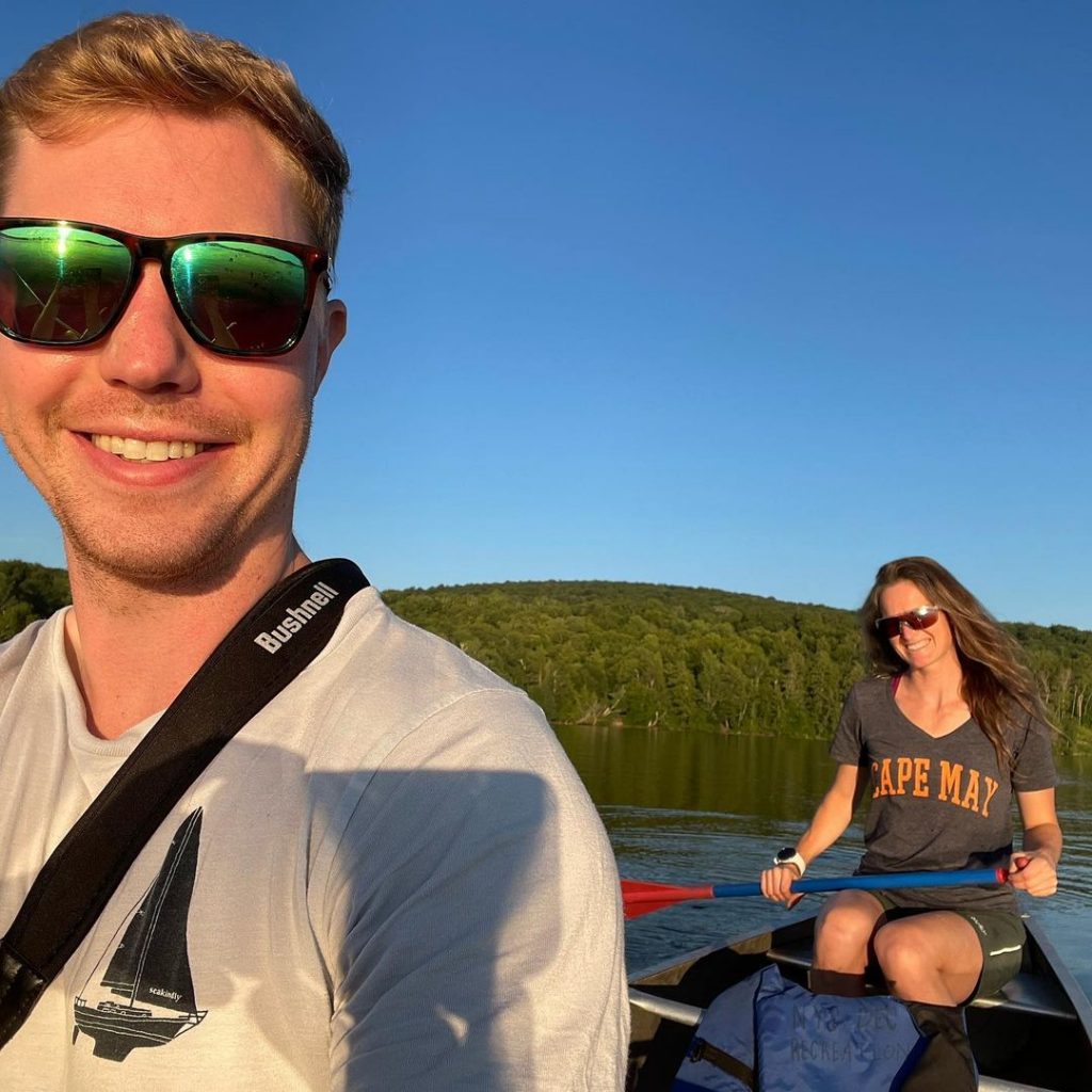 Clare Egan and Erik Lewish