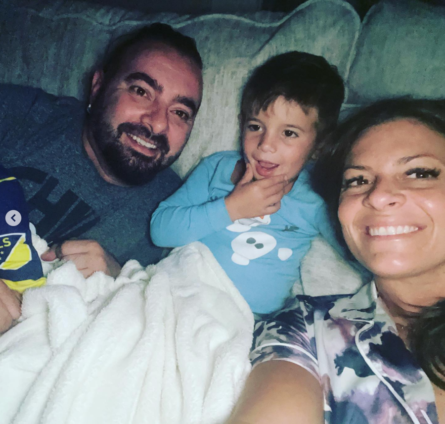 Karly Skladany, Chris Kirkpatrick and their child
