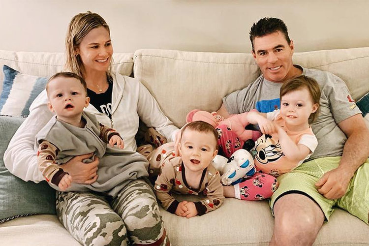 Meghan King,  Jim Edmonds and their children