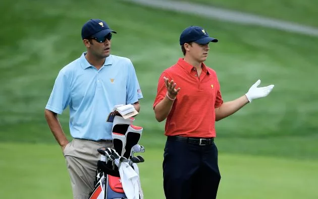 Michael Greller and Jordan Spieth