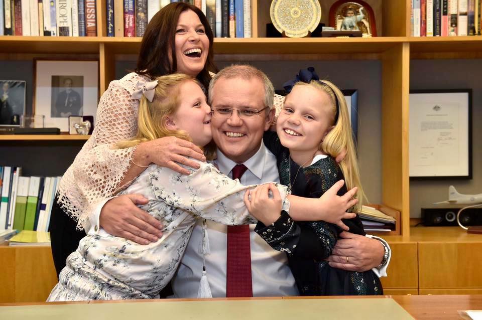 Scott Morrison and his family