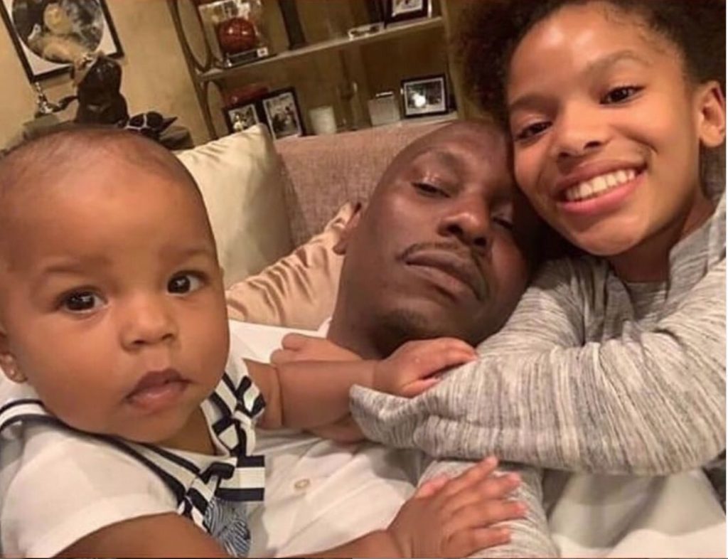 Tyrese Gibson and his children 