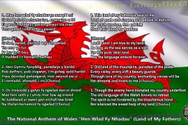 Welsh National Anthem Lyrics In English