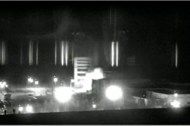 Is Ukraine power plant still on fire?