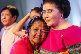 How old is first lady Imelda Marcos now? Did Imelda Marcos meet Elizabeth?