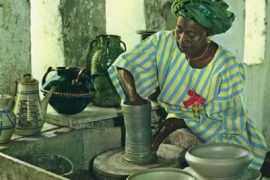 Who introduced Ladi Kwali to pottery? What are the works of Ladi Kwali? When was Ladi Kwali born?