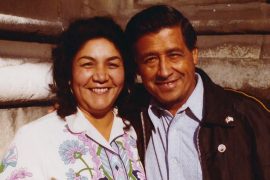 How did Cesar Chavez meet his wife?