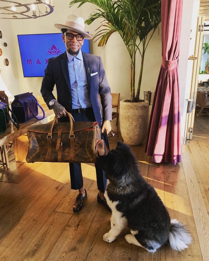 D. L. Hughley and his Dog