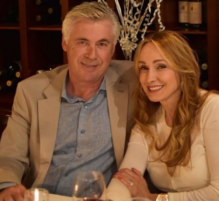Mariann Barrena McClay and Carlo Ancelotti