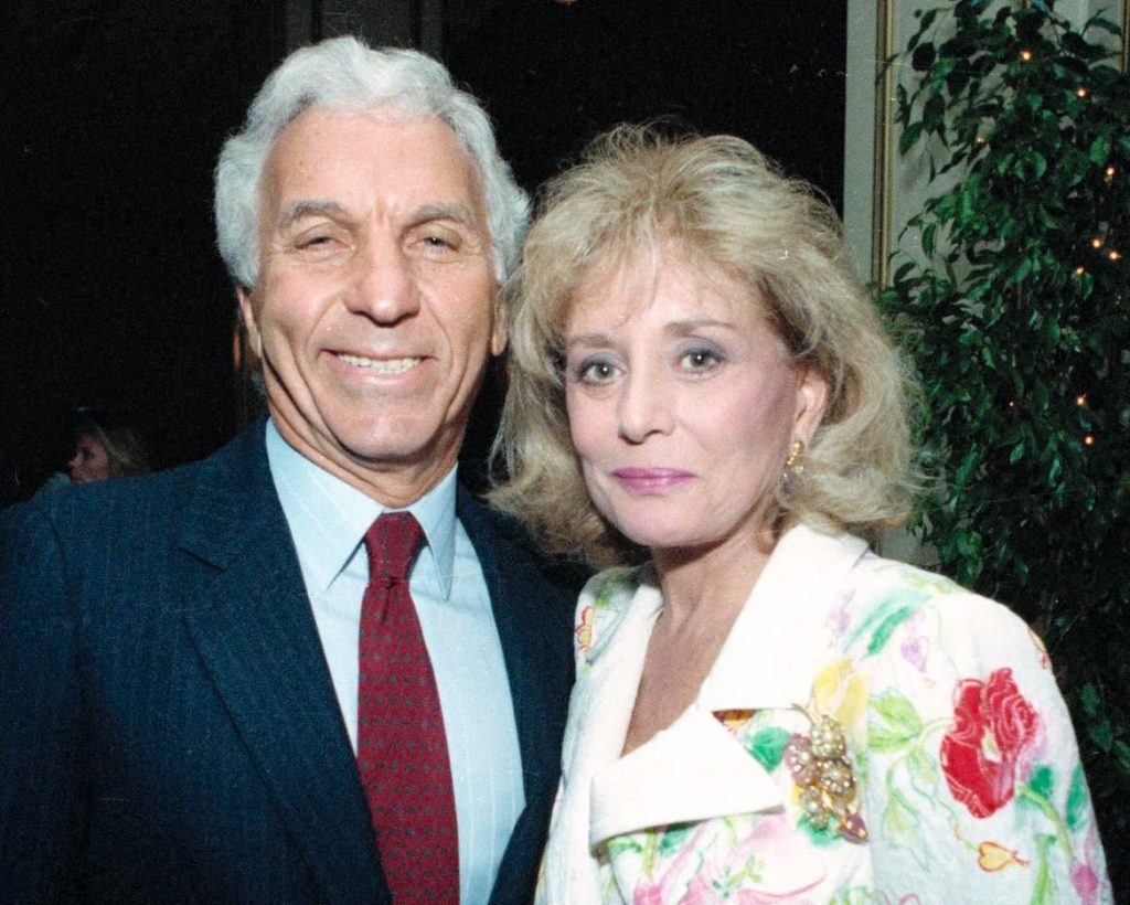 Barbara Walters and Merv Adelson