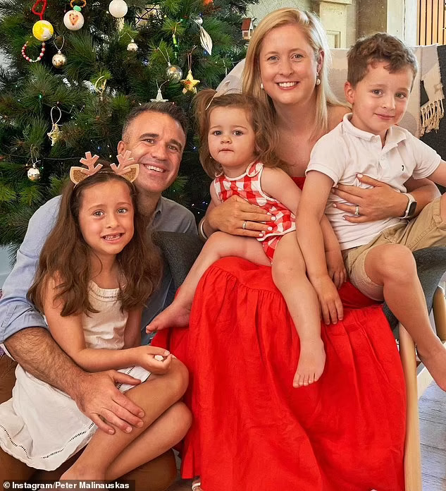 Peter Malinauskas and his family