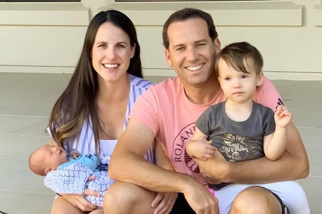 Sergio Garcia and his family