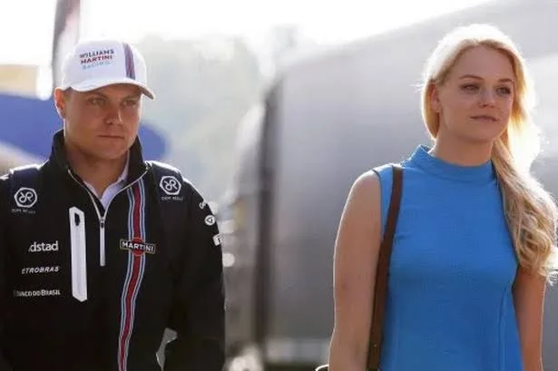 Emilia Pikkarainen and Valterri Bottas