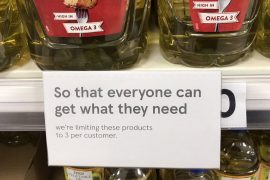 Supermarkets Limiting Cooking Oil