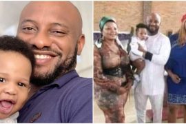 Photos Of Yul Edochie’s New Son’s Dedication Goes Viral On Social Media