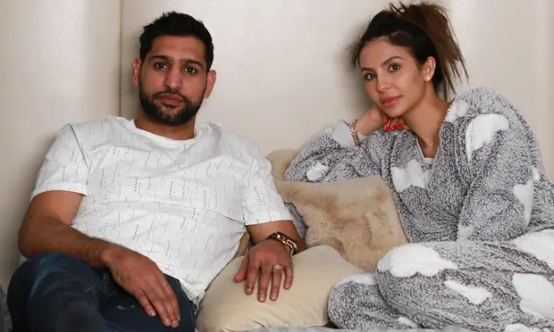 Amir Khan and his wife