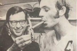 Guy Lafleur Smoking On Beach