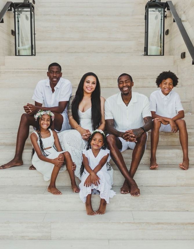 Jamal Crawford and his family