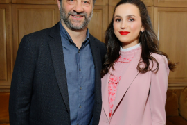 How many Judd Apatow movies is Leslie Mann?