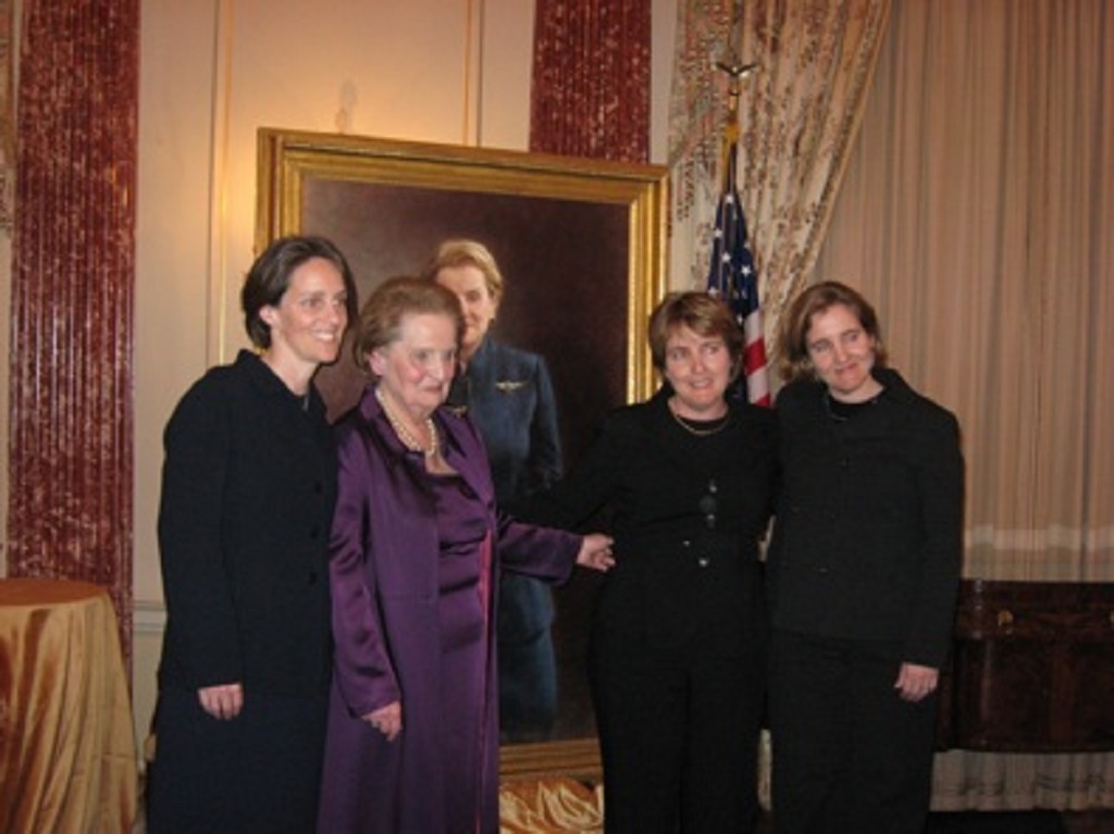 Anne Korbel Albright and her family