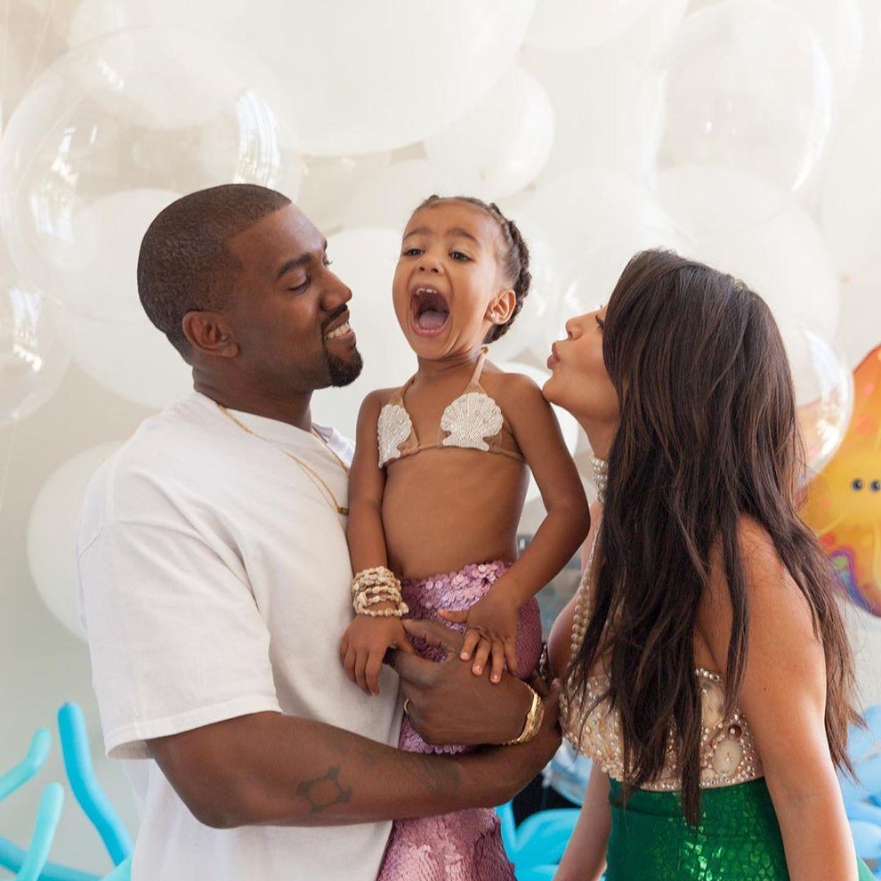 North West and her parents