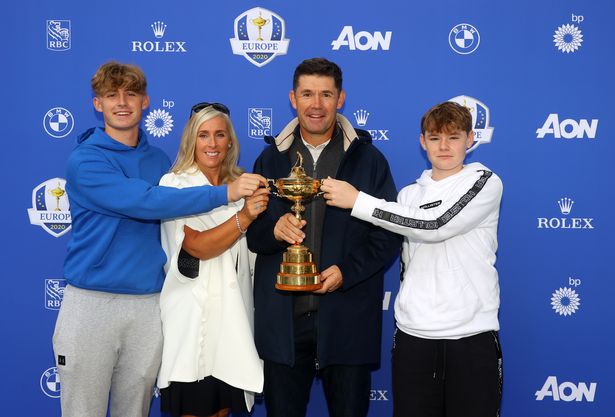 Patrick Harrington and his family members 