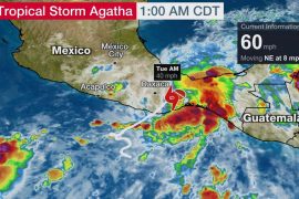 Hurricane Agatha 2022 Projected Path