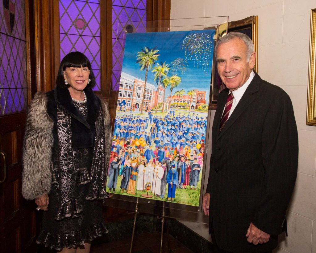 Gayle Garner and Ed Roski Jr