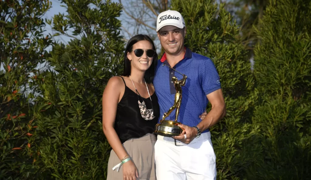 Justin Thomas and Jillian Wisniewski