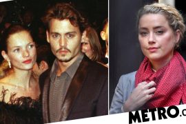 What happened with Kate Moss and Johnny Depp and Stairs?