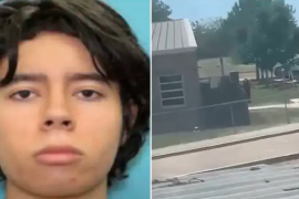 Who shot the Texas school shooter?