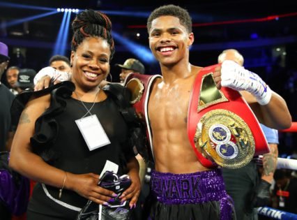 Shakur Stevenson and mother