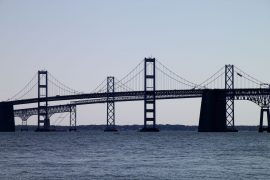 How many miles is the Chesapeake Bay Bridge?