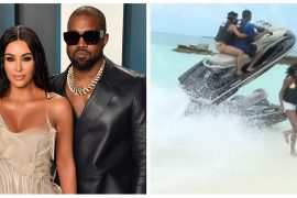 Yeezy and Kim K accident